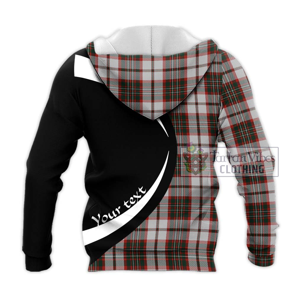 Scott Dress Tartan Knitted Hoodie with Family Crest Circle Style - Tartan Vibes Clothing