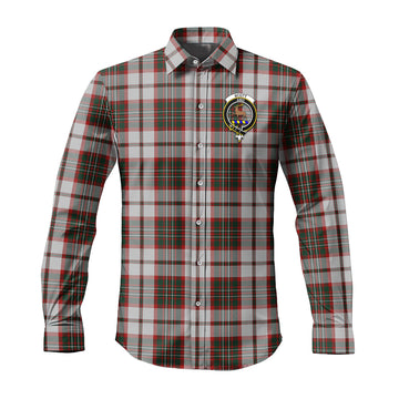 Scott Dress Tartan Long Sleeve Button Up Shirt with Family Crest