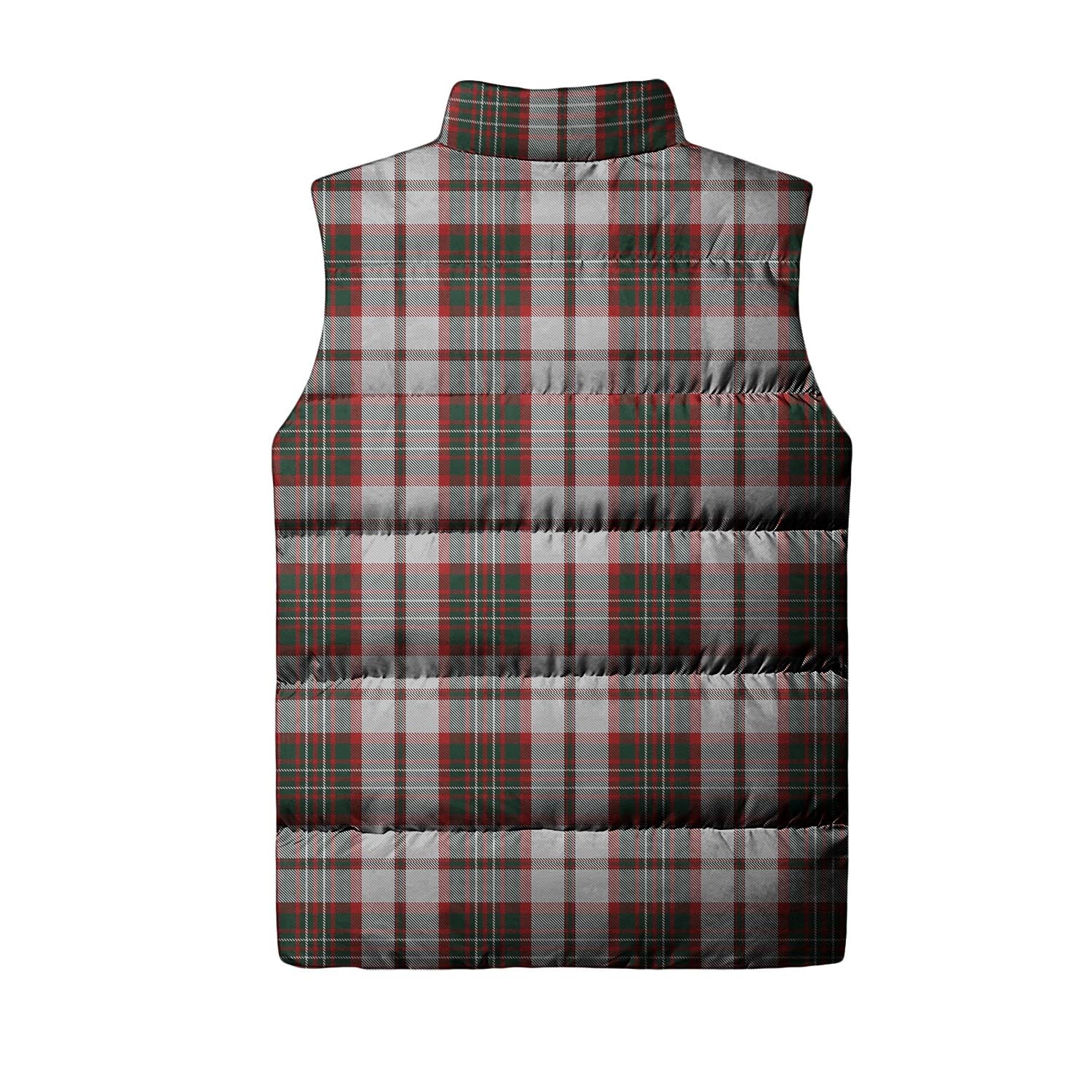 Scott Dress Tartan Sleeveless Puffer Jacket with Family Crest - Tartanvibesclothing