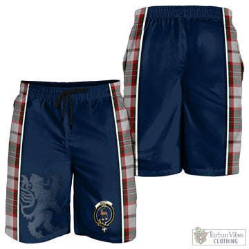 Scott Dress Tartan Men's Shorts with Family Crest and Lion Rampant Vibes Sport Style