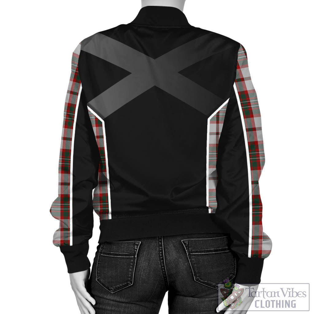 Tartan Vibes Clothing Scott Dress Tartan Bomber Jacket with Family Crest and Scottish Thistle Vibes Sport Style