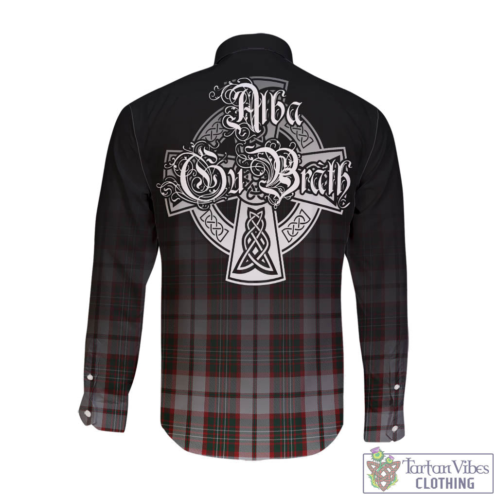 Tartan Vibes Clothing Scott Dress Tartan Long Sleeve Button Up Featuring Alba Gu Brath Family Crest Celtic Inspired