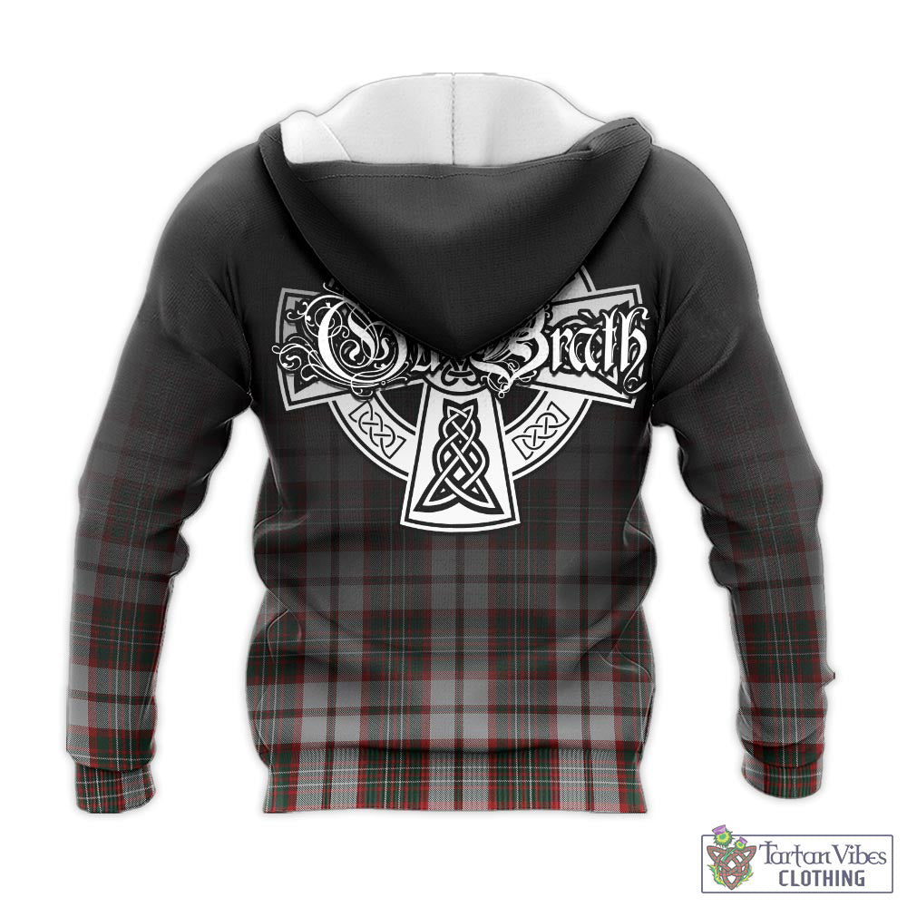 Tartan Vibes Clothing Scott Dress Tartan Knitted Hoodie Featuring Alba Gu Brath Family Crest Celtic Inspired