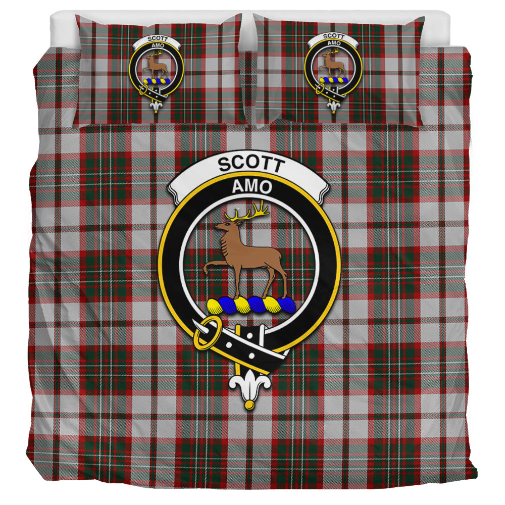 scott-dress-tartan-bedding-set-with-family-crest