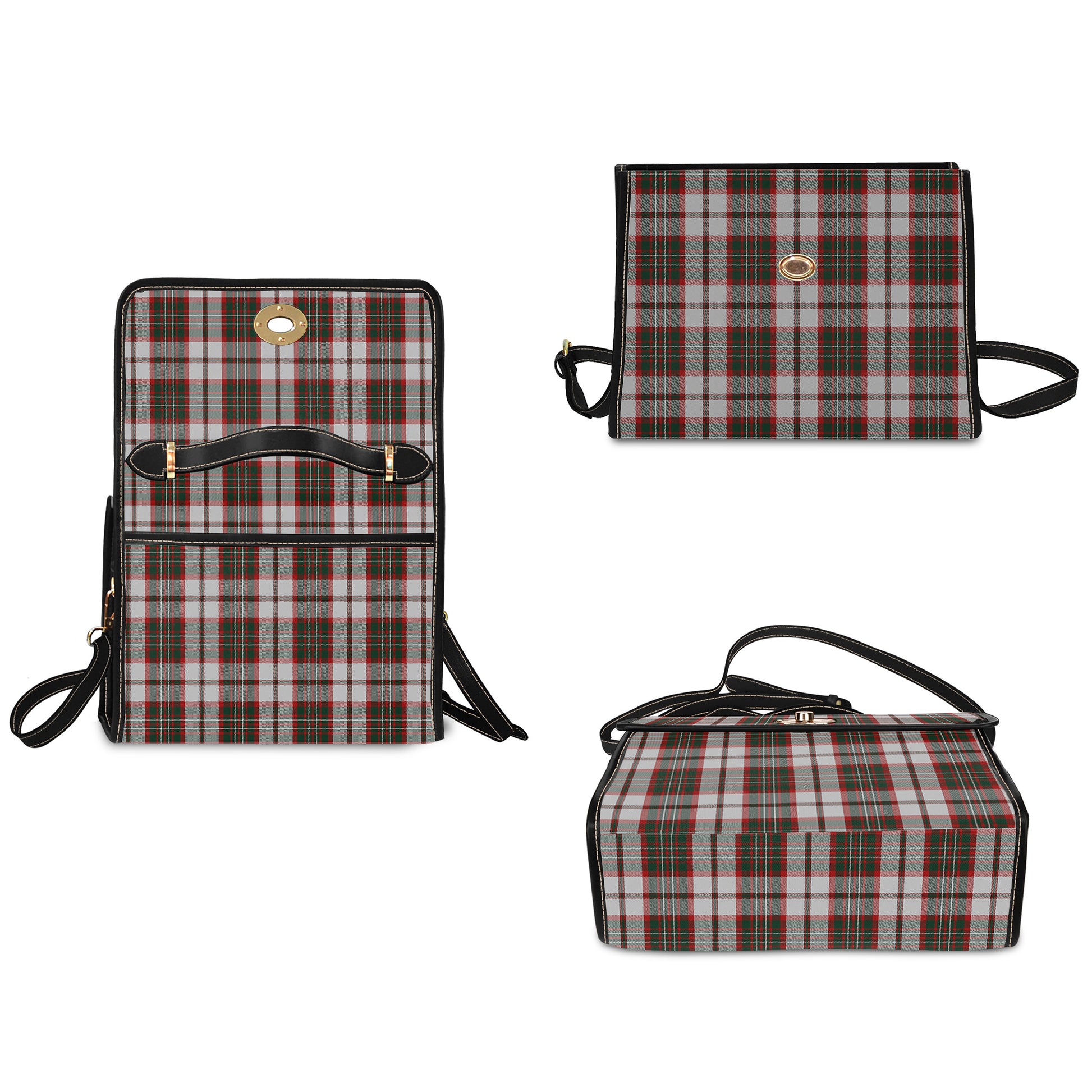 scott-dress-tartan-leather-strap-waterproof-canvas-bag