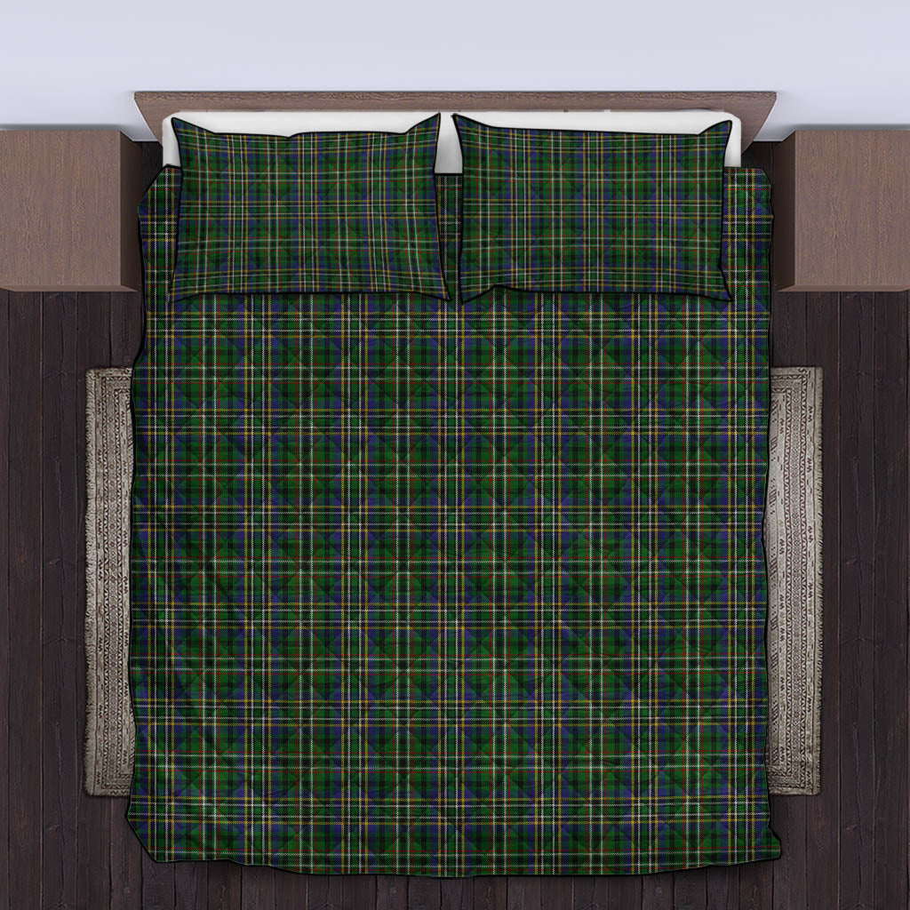 Scott Green Tartan Quilt Bed Set King - Tartan Vibes Clothing