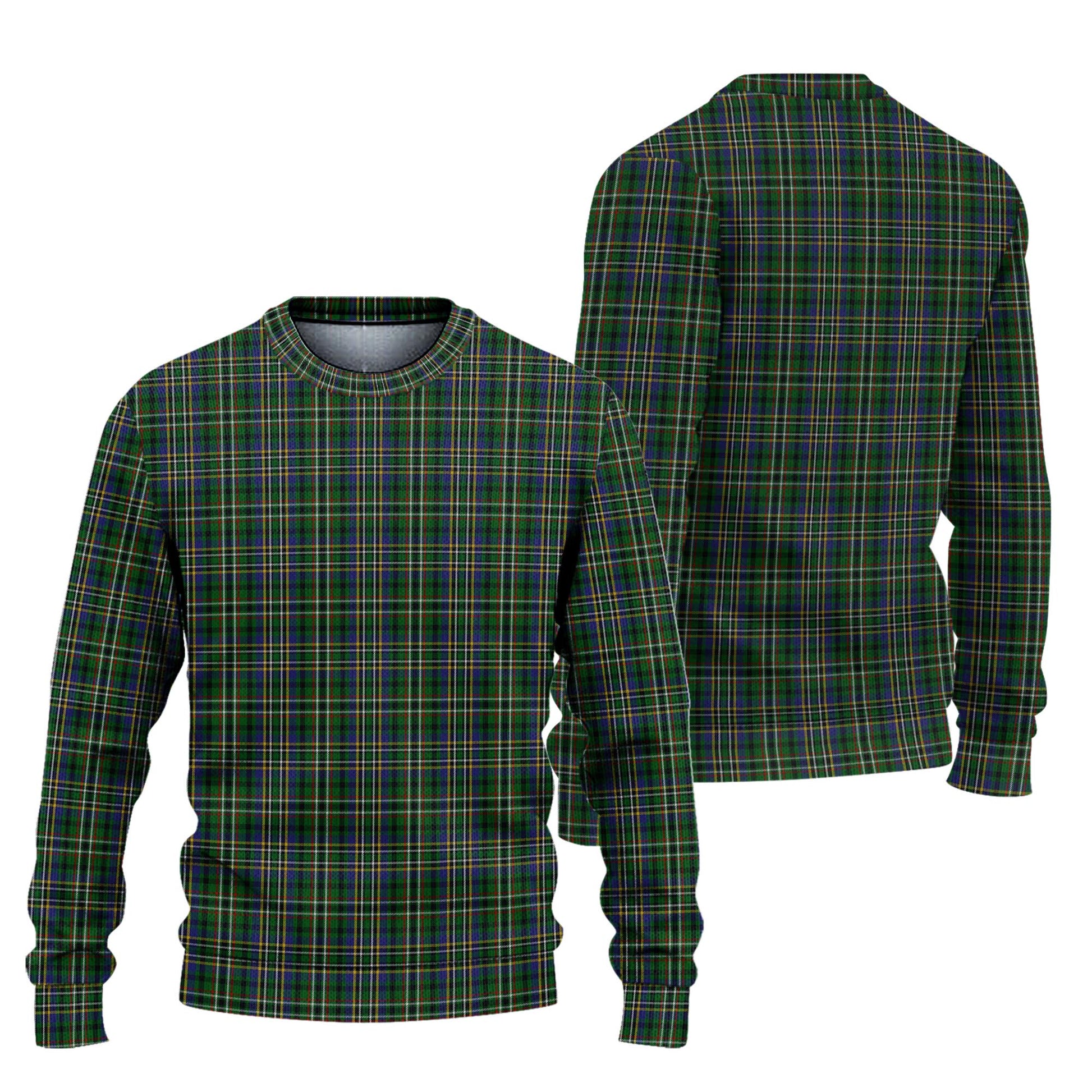 Scott Green Tartan Knitted Sweater Unisex - Tartanvibesclothing