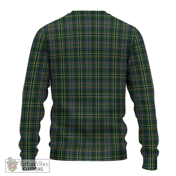 Scott Green Tartan Ugly Sweater with Family Crest DNA In Me Style