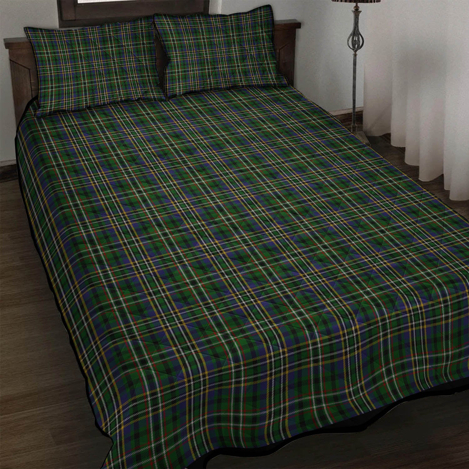 Scott Green Tartan Quilt Bed Set - Tartan Vibes Clothing