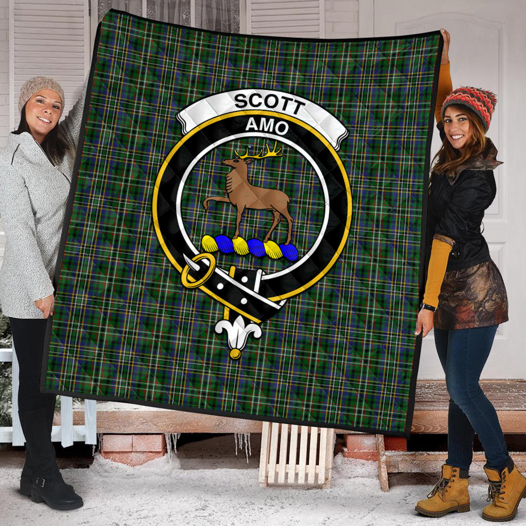 scott-green-tartan-quilt-with-family-crest