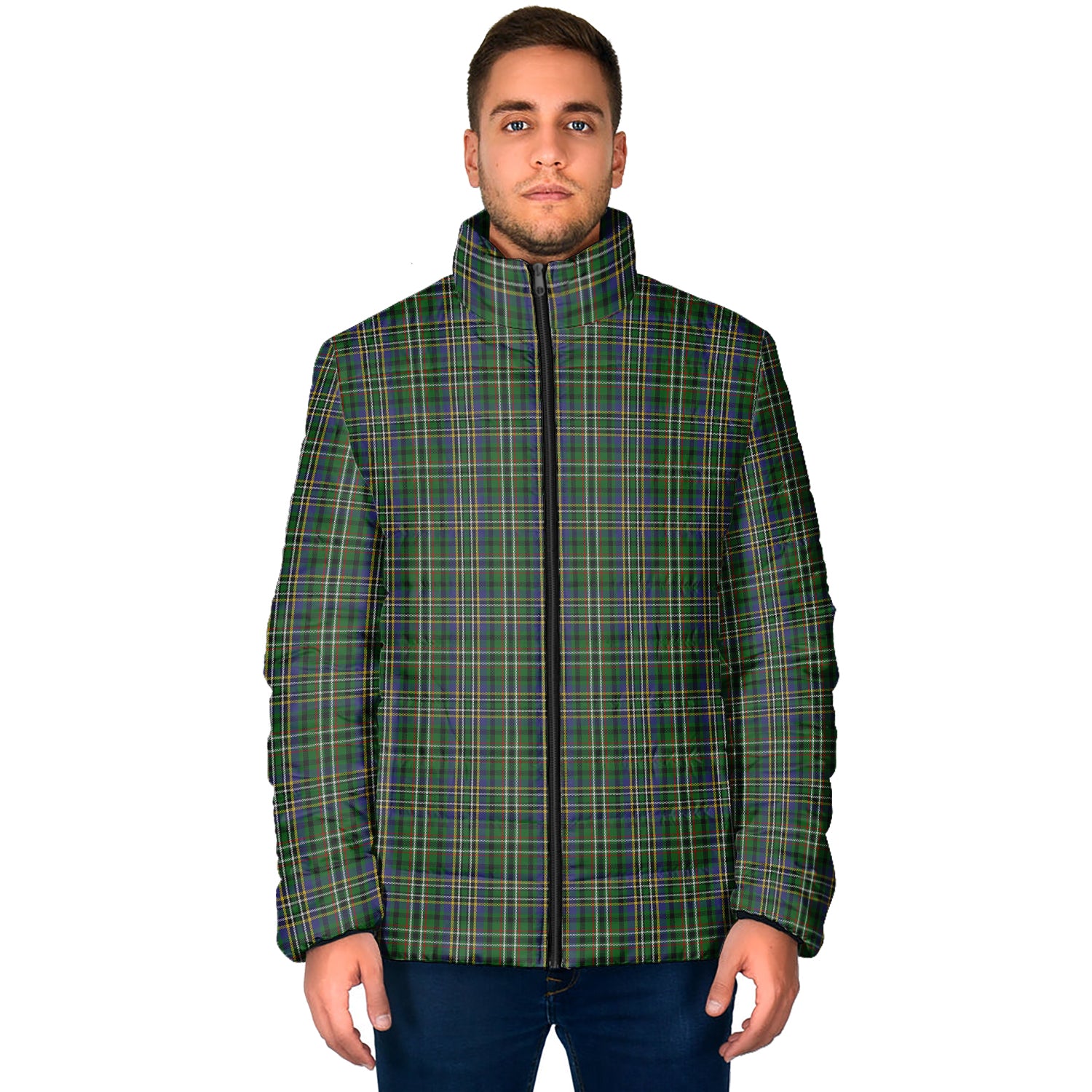 Scott Green Tartan Padded Jacket - Tartan Vibes Clothing