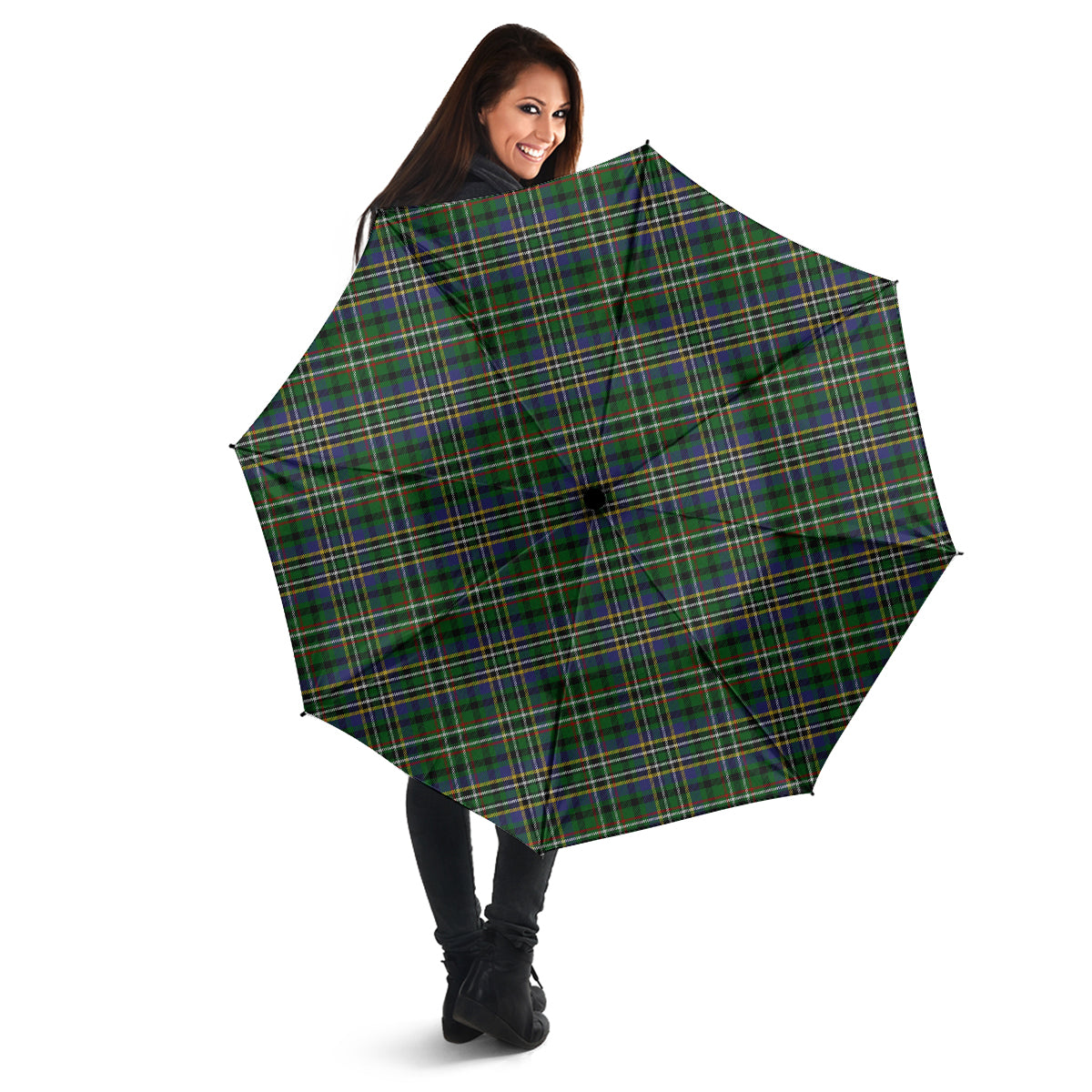 Scott Green Tartan Umbrella - Tartanvibesclothing