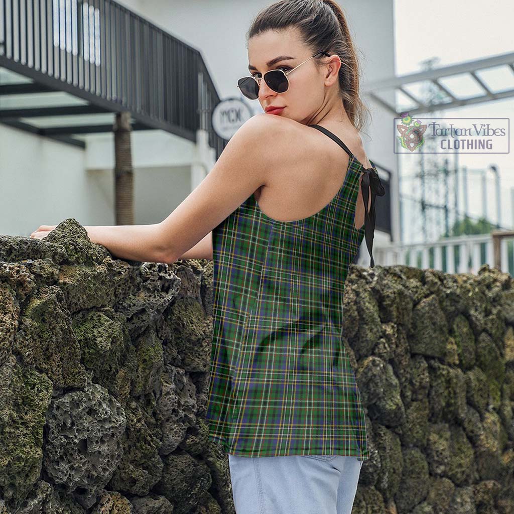 Tartan Vibes Clothing Scott Green Tartan Loose Halter Neck Camisole