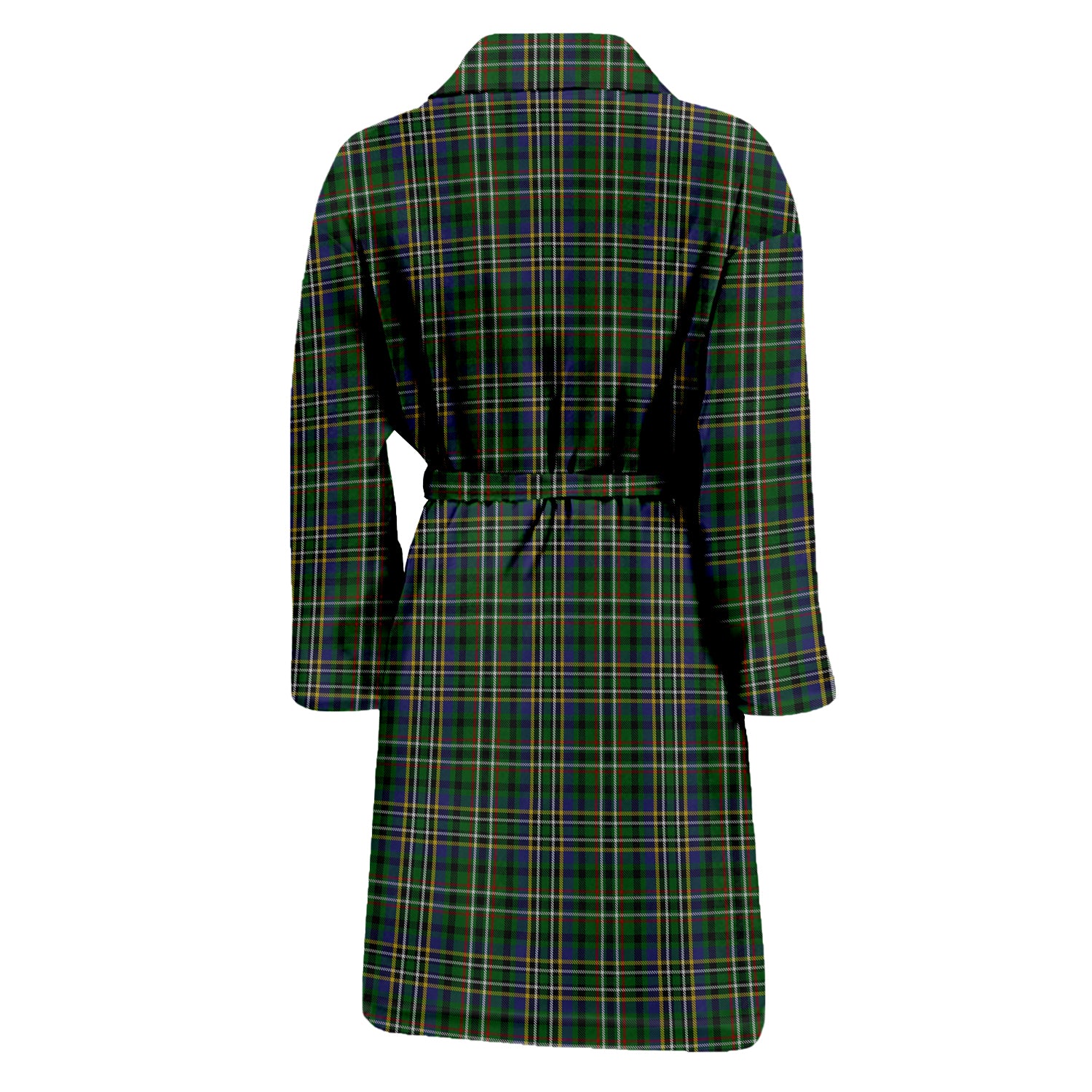 Scott Green Tartan Bathrobe with Family Crest - Tartan Vibes Clothing