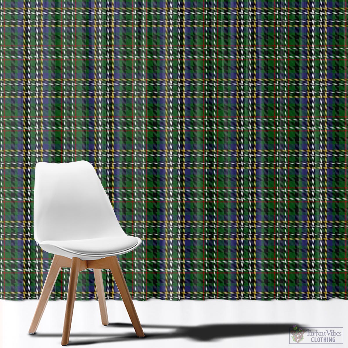 Scott Green Tartan Window Curtain