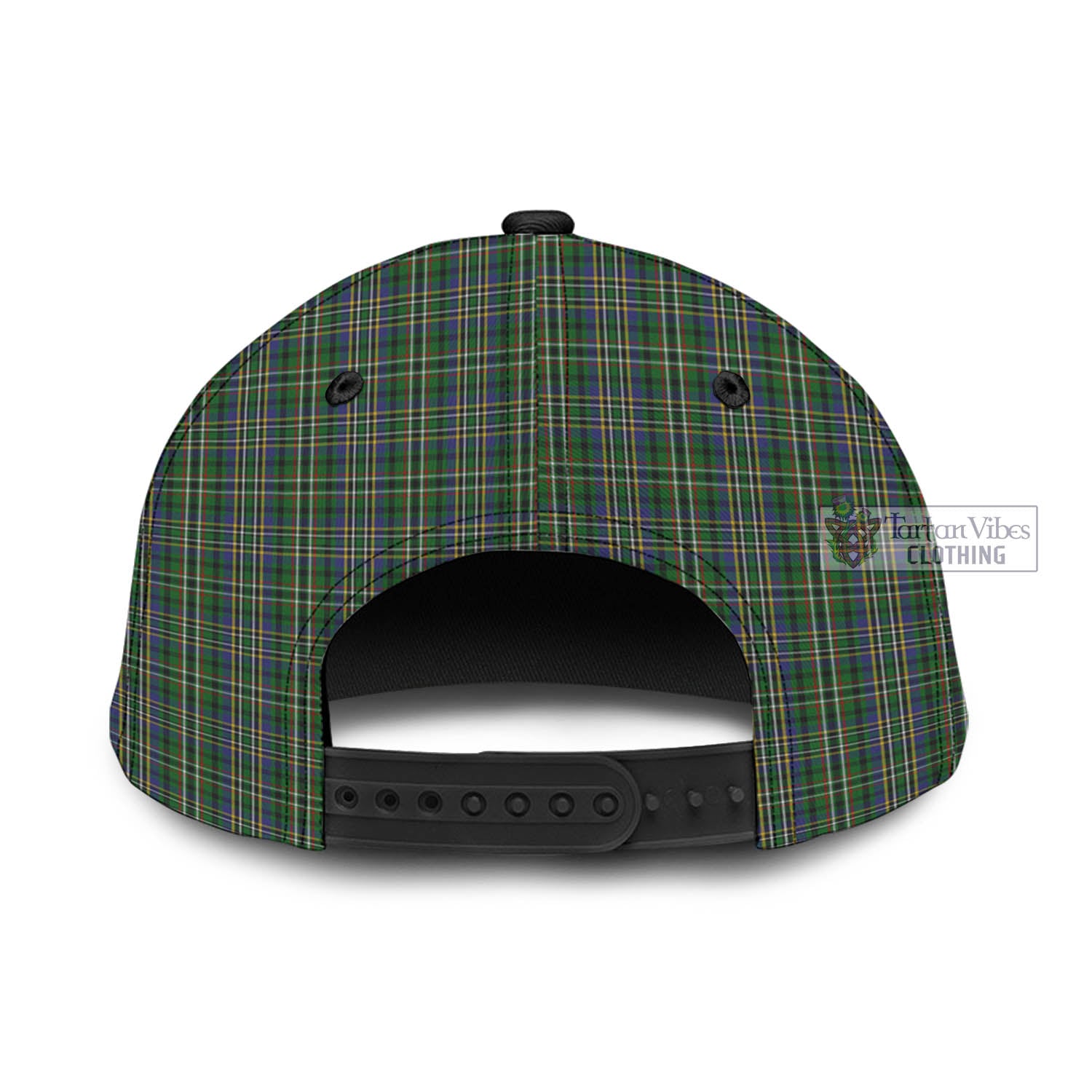 Tartan Vibes Clothing Scott Green Tartan Classic Cap with Family Crest In Me Style