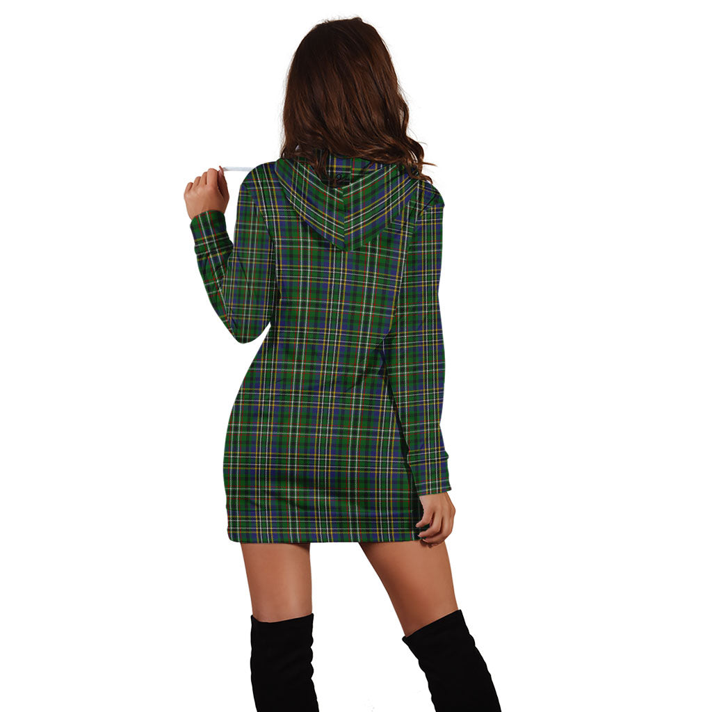 Scott Green Tartan Hoodie Dress - Tartan Vibes Clothing