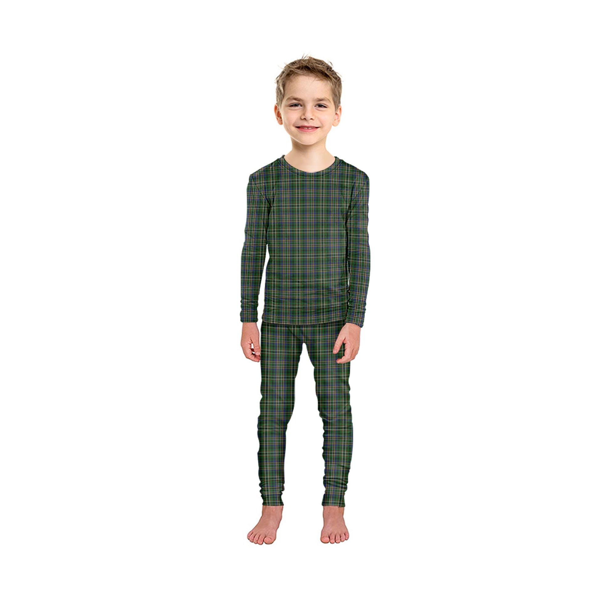 Scott Green Tartan Pajamas Family Set - Tartan Vibes Clothing