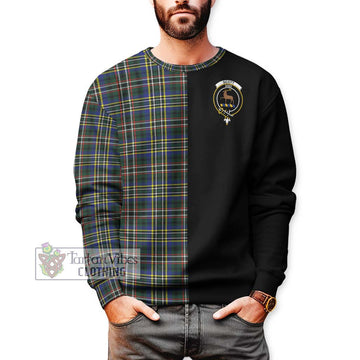 Scott Green Modern Tartan Sweatshirt with Family Crest and Half Of Me Style