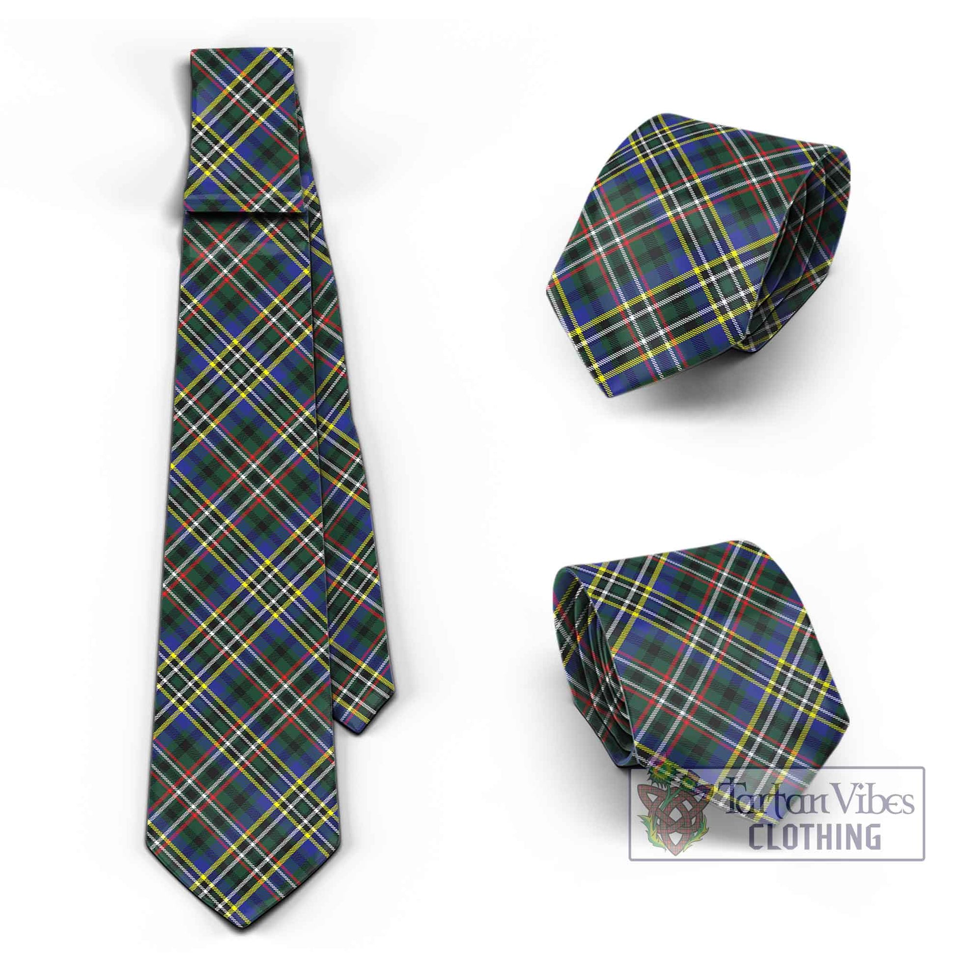 Tartan Vibes Clothing Scott Green Modern Tartan Classic Necktie Cross Style