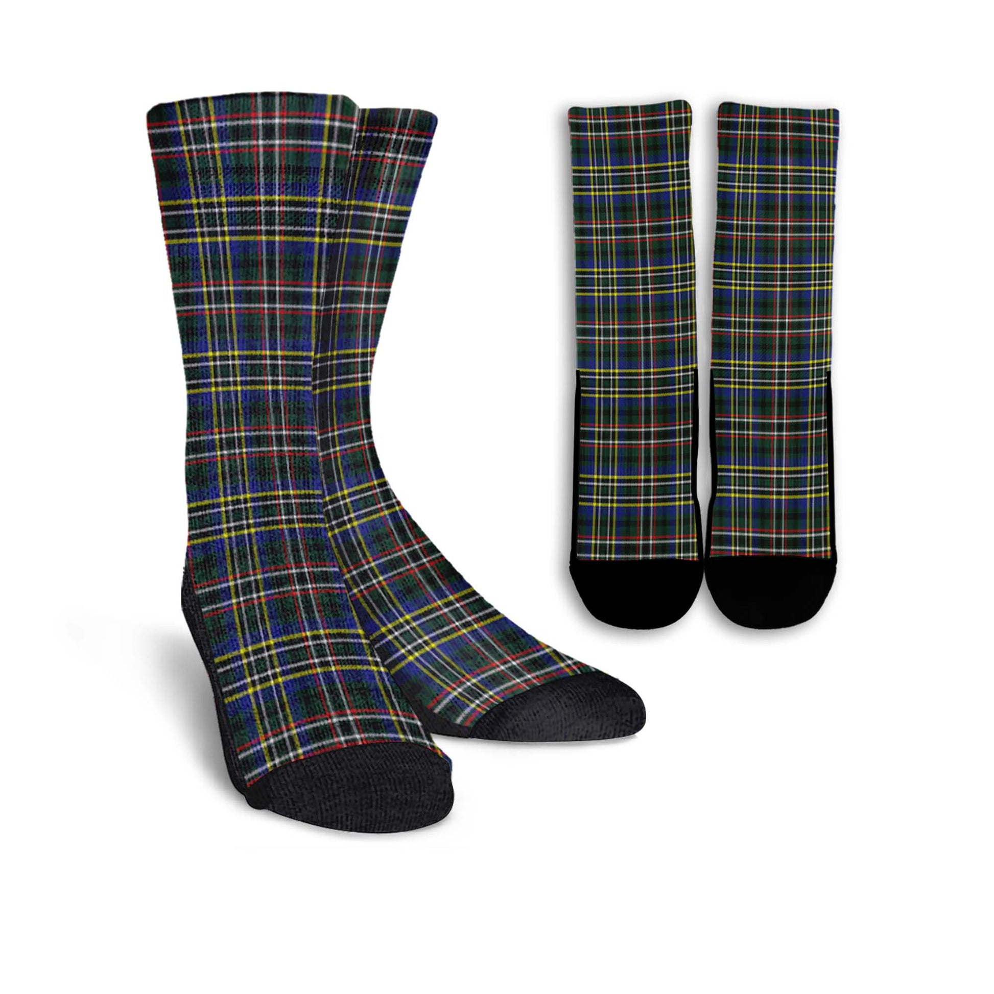 Scott Green Modern Tartan Crew Socks - Tartanvibesclothing