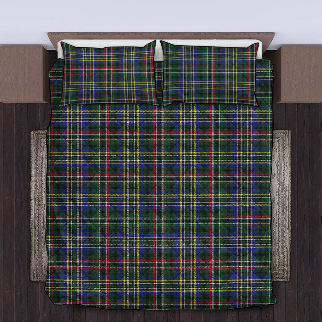 Scott Green Modern Tartan Quilt Bed Set - Tartanvibesclothing Shop