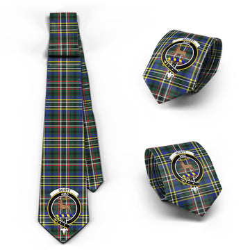 Scott Green Modern Tartan Classic Necktie with Family Crest
