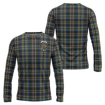 Scott Green Modern Tartan Long Sleeve T-Shirt with Family Crest