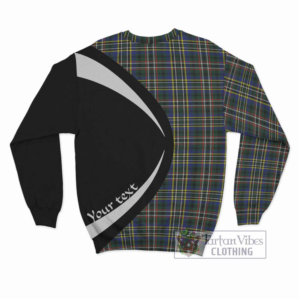 Scott Green Modern Tartan Sweatshirt with Family Crest Circle Style - Tartan Vibes Clothing