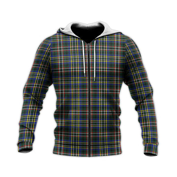 Scott Green Modern Tartan Knitted Hoodie