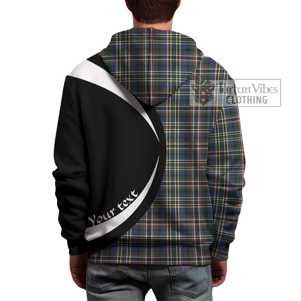 Scott Green Modern Tartan Hoodie with Family Crest Circle Style - Tartan Vibes Clothing