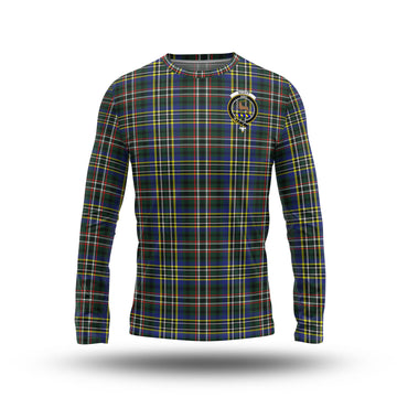 Scott Green Modern Tartan Long Sleeve T-Shirt with Family Crest