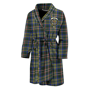 Scott Green Modern Tartan Bathrobe with Family Crest