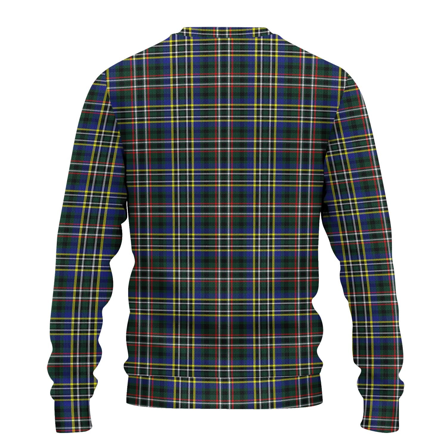 Scott Green Modern Tartan Knitted Sweater with Family Crest - Tartanvibesclothing