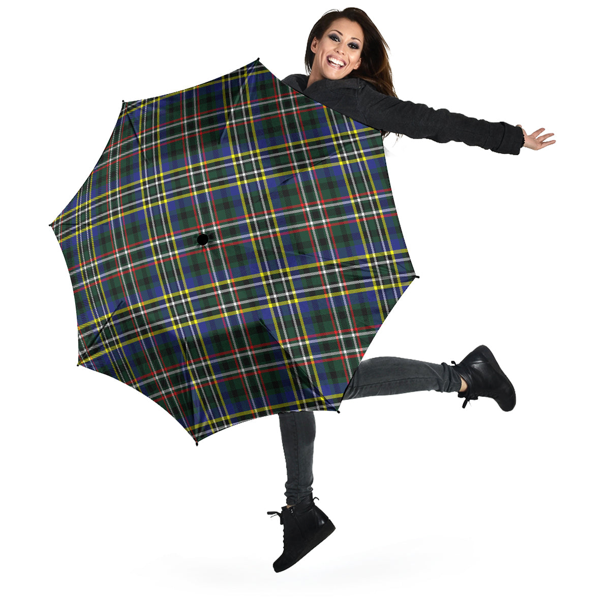 Scott Green Modern Tartan Umbrella - Tartanvibesclothing