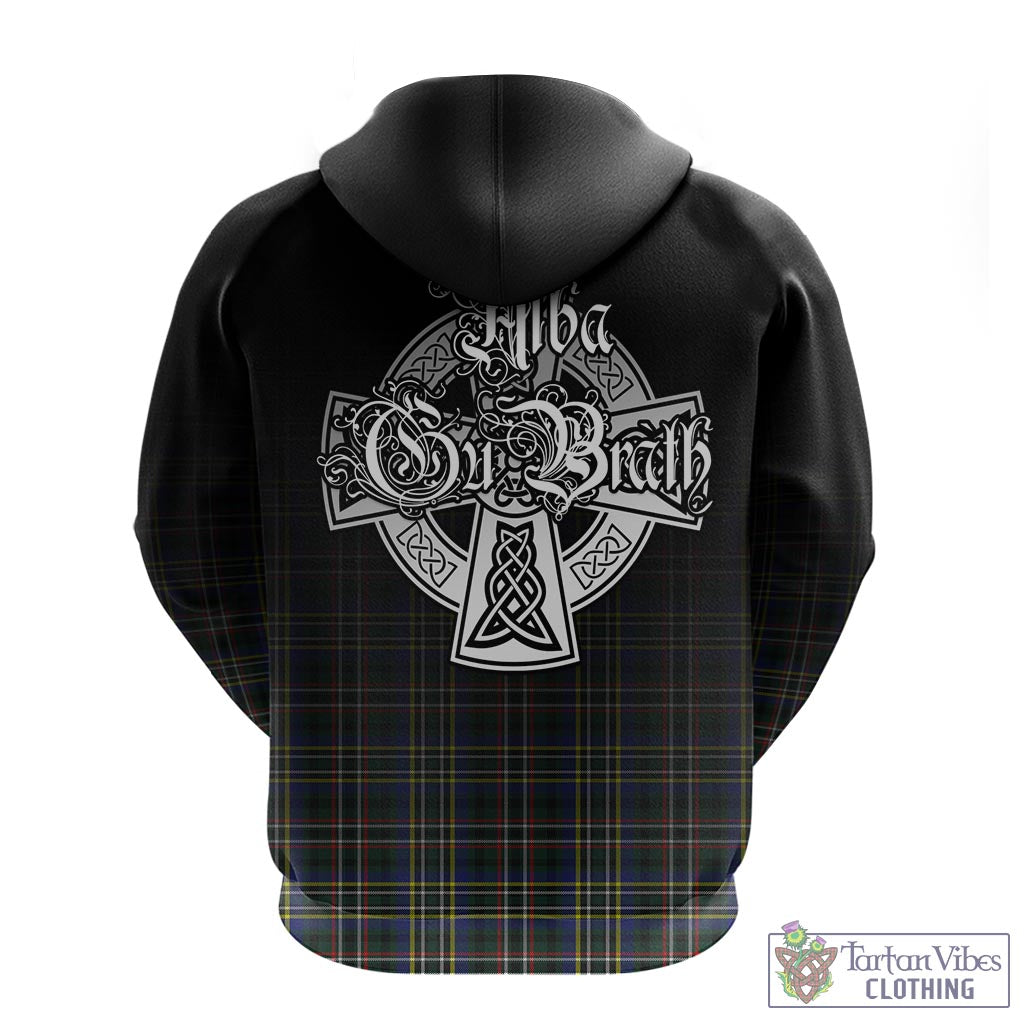 Tartan Vibes Clothing Scott Green Modern Tartan Hoodie Featuring Alba Gu Brath Family Crest Celtic Inspired
