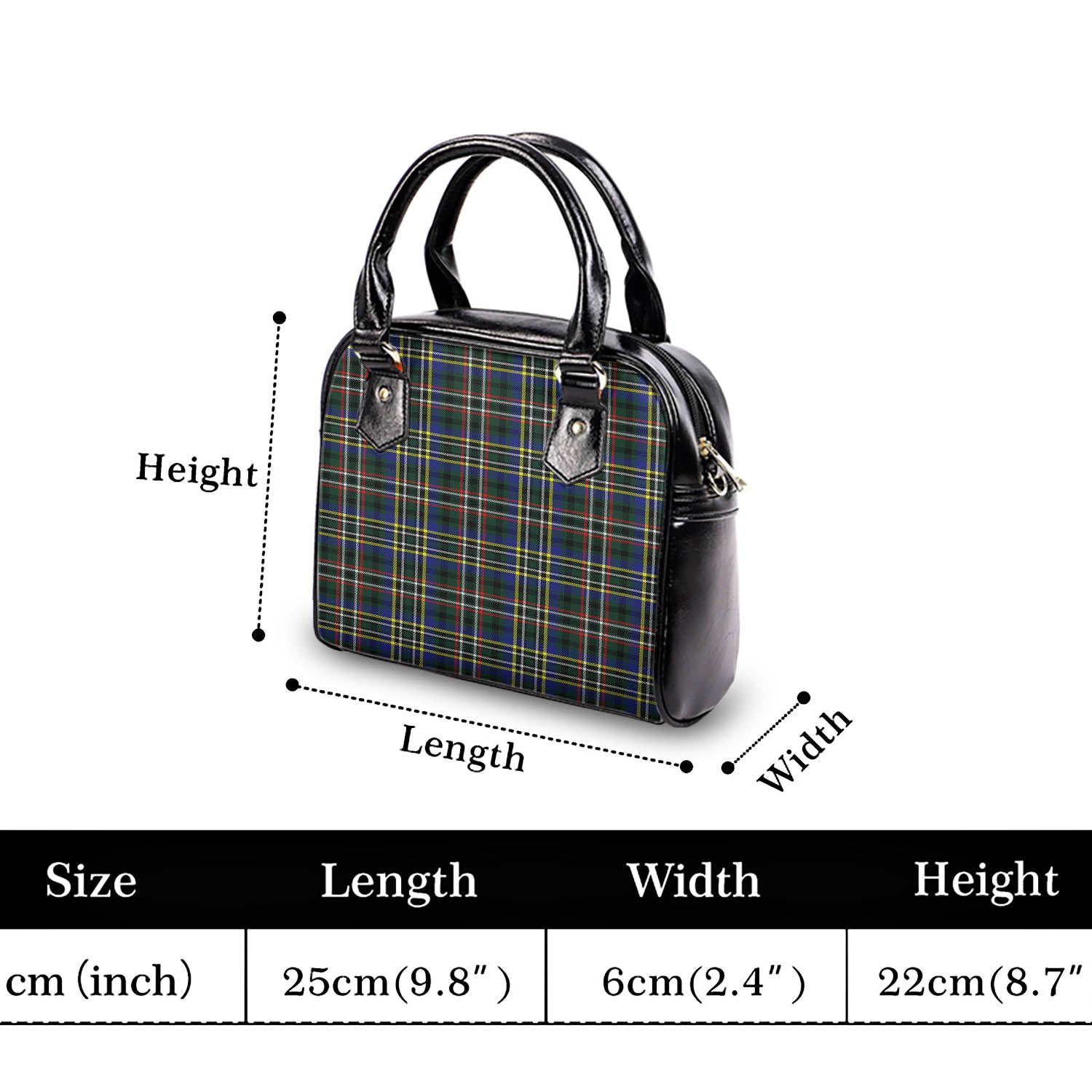 Scott Green Modern Tartan Shoulder Handbags - Tartanvibesclothing