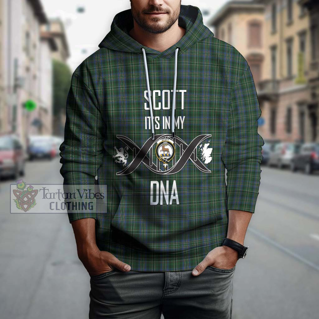 Scott Hunting Tartan Hoodie with Family Crest DNA In Me Style Pullover Hoodie - Tartanvibesclothing Shop