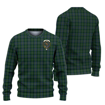 Scott Hunting Tartan Ugly Sweater with Family Crest