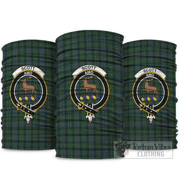 Scott Hunting Tartan Neck Gaiters, Tartan Bandanas, Tartan Head Band with Family Crest