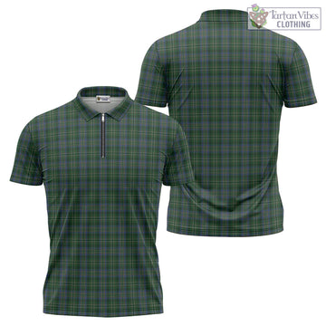 Scott Hunting Tartan Zipper Polo Shirt