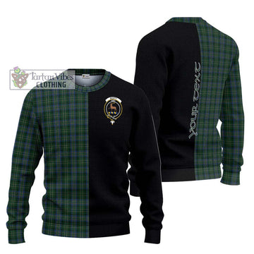 Scott Hunting Tartan Ugly Sweater with Family Crest and Half Of Me Style