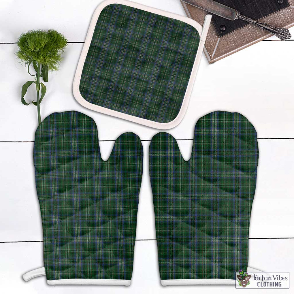 Scott Hunting Tartan Combo Oven Mitt & Pot-Holder Combo 1 Oven Mitt & 1 Pot-Holder White - Tartan Vibes Clothing