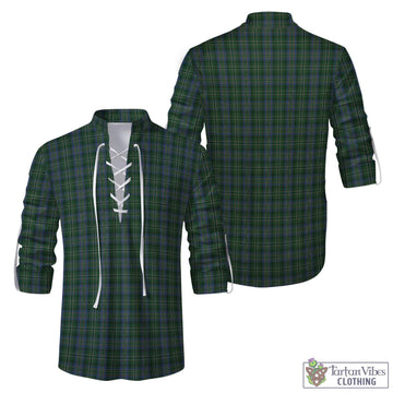 Scott Hunting Tartan Men's Scottish Traditional Jacobite Ghillie Kilt Shirt