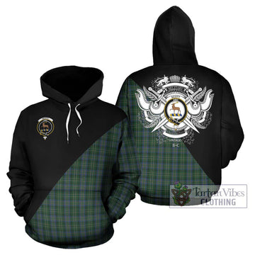 Scott Hunting Tartan Hoodie with Family Crest and Military Logo Style