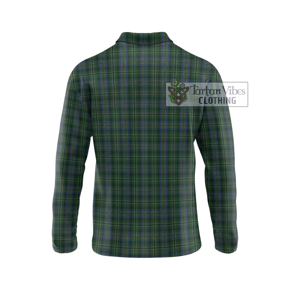 Scott Hunting Tartan Long Sleeve Polo Shirt with Family Crest DNA In Me Style - Tartanvibesclothing Shop