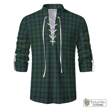 Scott Hunting Tartan Men's Scottish Traditional Jacobite Ghillie Kilt Shirt