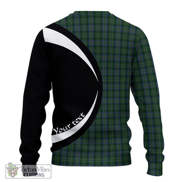 Scott Hunting Tartan Ugly Sweater with Family Crest Circle Style