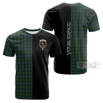 Scott Hunting Tartan Cotton T-shirt with Family Crest and Half Of Me Style