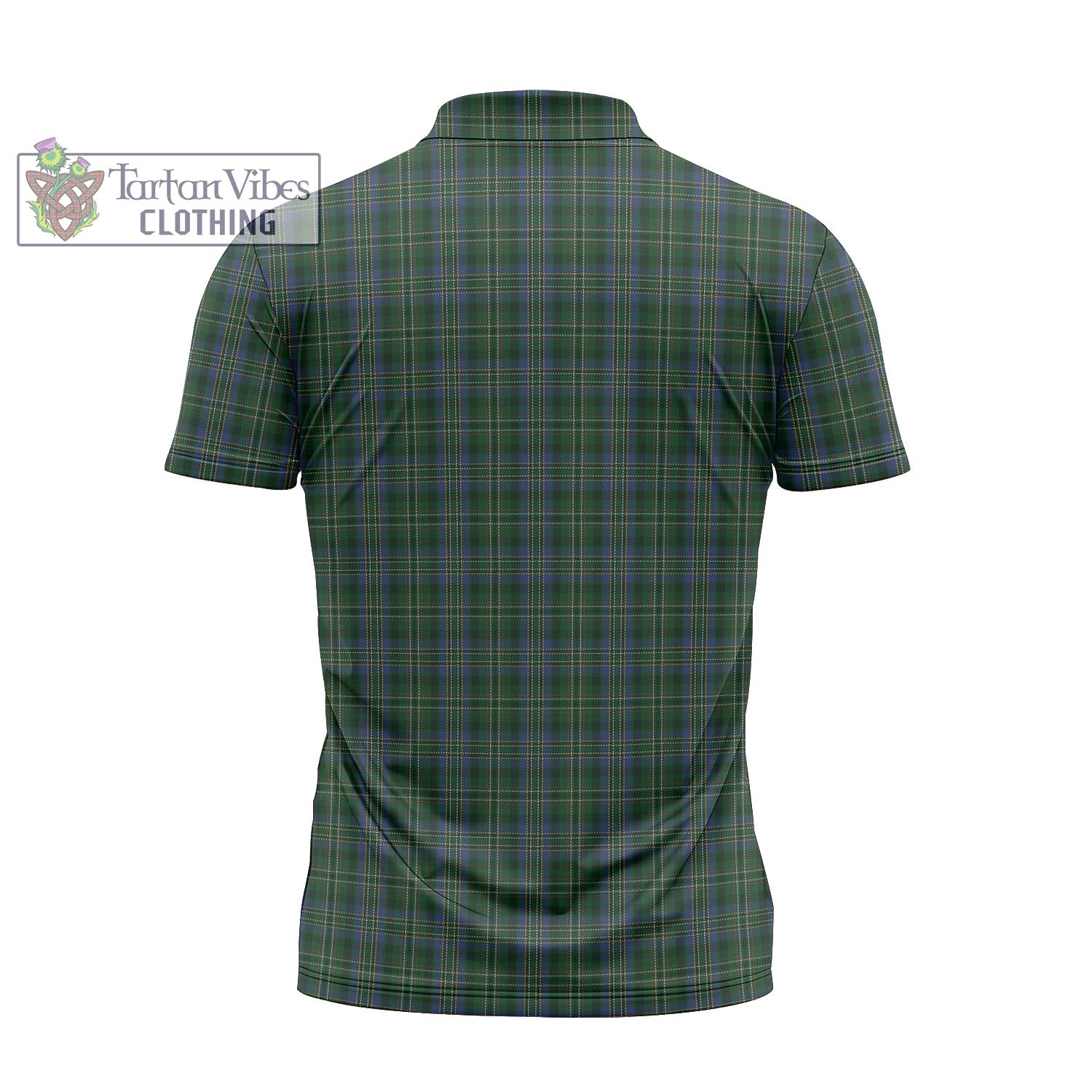 Tartan Vibes Clothing Scott Hunting Tartan Zipper Polo Shirt with Family Crest